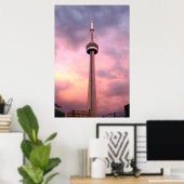 トロント、CN TOWER 36インチx 24インチ、ポスター ポスター (ホームオフィス)