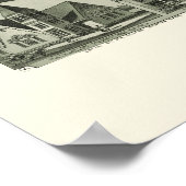 トロント， OHパノラママップ – 1889 ポスター (角)