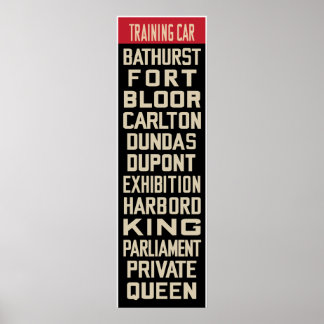 トロントPCCレプリカのロールサイン（パートI） ポスター