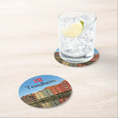 トロンハイムノルウェーお土産 ラウンドペーパーコースター (インサイチュ)