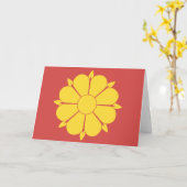 トロンハイムノルウェー カード (黄色い花)