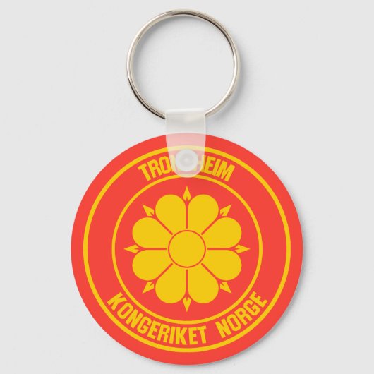 トロンハイムラウンドエンブレム キーホルダー (正面)