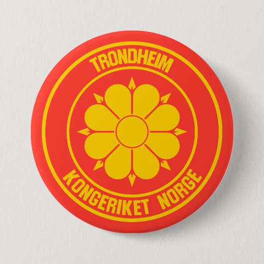 トロンハイムラウンドエンブレム 缶バッジ (正面)