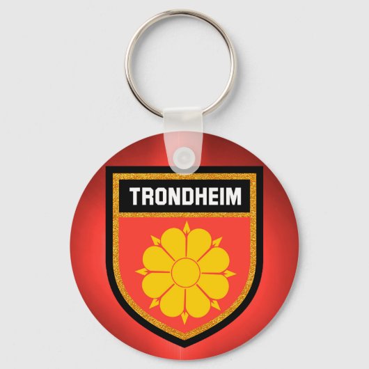 トロンハイム国旗 キーホルダー (正面)