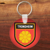 トロンハイム国旗 キーホルダー (正面)