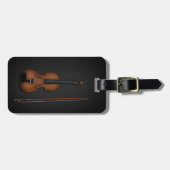 トロンペロエイルヴァイオリン&ボウミュージカル楽器ケース ラゲッジタグ (正面横)