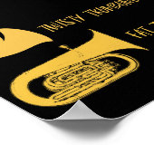 トロンボおもしろいン奏者マーチングジャズバンドの種類 ポスター (角)