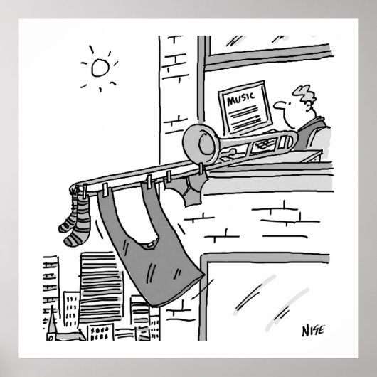 トロンボおもしろいン選手ミュージシャンポスター ポスター (正面)