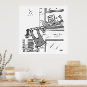 トロンボおもしろいン選手ミュージシャンポスター ポスター (キッチン)