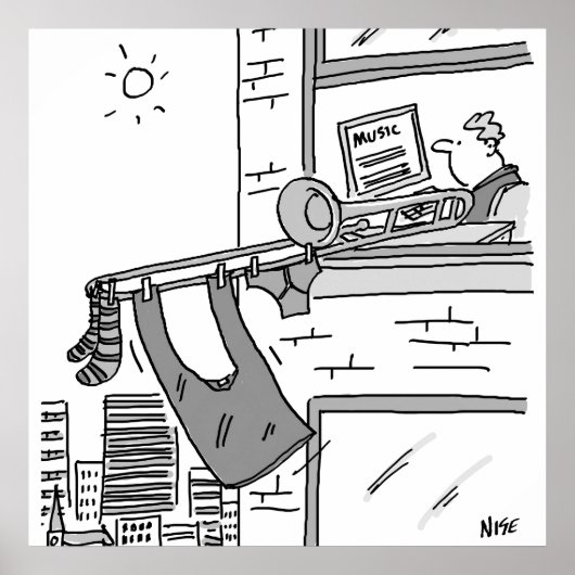 トロンボおもしろいン選手ミュージシャンポスター ポスター (正面)