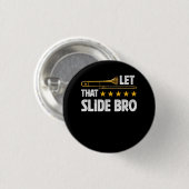 トロンボニストそのスライドBro Tromboneプレーヤーバンド 缶バッジ (正面&裏面)