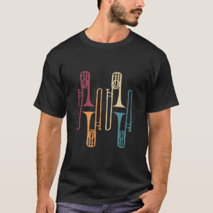 トロンボニストミュージシャンギフトミュージカル楽器トロンボ Tシャツ