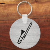 トロンボンシルエットキーチェーン キーホルダー (正面)