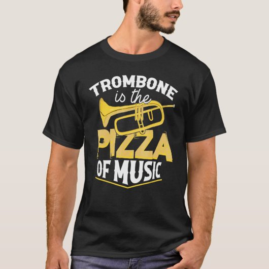 トロンボントロンボニストブラス楽器 Tシャツ (正面)