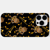 トロンボンナッツミュージックノートブラック Case-Mate iPhoneケース (裏面 (横))