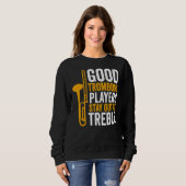 トロンボンプレイヤーグッドトロンボンプレイヤーズアウト スウェットシャツ (正面フル)