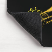 トロンボンプレーヤーブラスミュージック楽器ビッグバンド マウスパッド (コーナー)