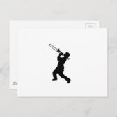 「トロンボンプレーヤー」デザインギフト及び商品 ポストカード (正面/裏面)