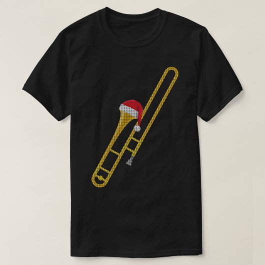 トロンボンマーチングバンド醜いクリスマスシャツギフト Tシャツ (デザイン正面)