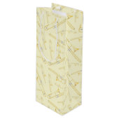 トロンボンミュージシャンバンド先生ワイン抱き枕 ワインギフトバッグ (正面アングル)