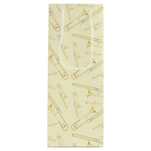 トロンボンミュージシャンバンド先生ワイン抱き枕 ワインギフトバッグ (正面)