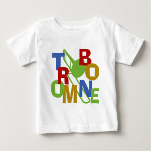 トロンボーンのスクランブル ベビーTシャツ