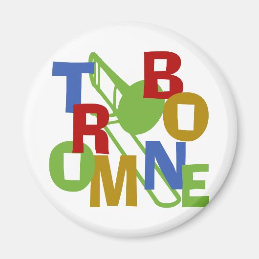 トロンボーンのスクランブル マグネット (正面)