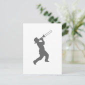 トロンボーンを持つ人 ポストカード (スタンド正面)