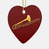 トロンボーンスケッチ セラミックオーナメント (左)