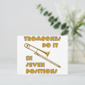 トロンボーンズは7つの位置でこれを行う ポストカード (スタンド正面)