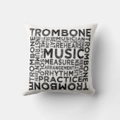 トロンボーンタイポグラフィ クッション (裏面)
