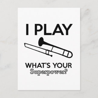 トロンボーンデザイン ポストカード