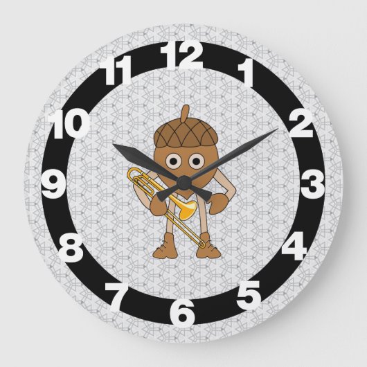 トロンボーンナット ラージ壁時計 (正面)
