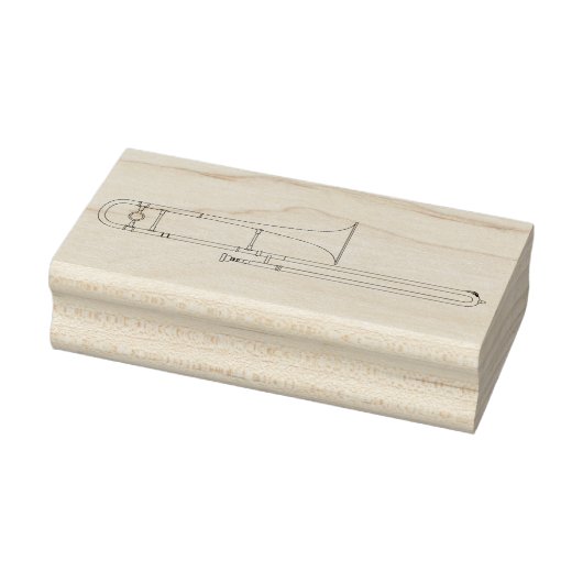 トロンボーンミュージシャンバンド先生ゴムスタンプ ラバースタンプ (スタンプ)