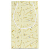 トロンボーンミュージシャンバンド先生スモール抱き枕 スモールペーパーバッグ (裏面)