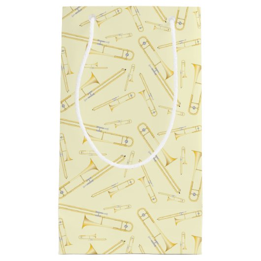 トロンボーンミュージシャンバンド先生スモール抱き枕 スモールペーパーバッグ (正面)