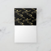 トロンボーンミュージシャンバンド先生ノートカード ノートカード (内部)