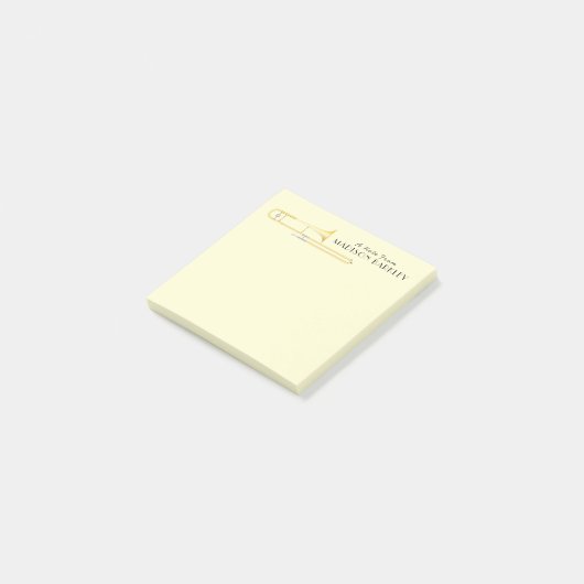 トロンボーンミュージシャンバンド先生ポストイットノート ポストイット (アングル)