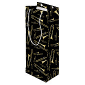 トロンボーンミュージシャンバンド先生 ワインギフトバッグ (裏面アングル)