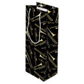 トロンボーンミュージシャンバンド先生 ワインギフトバッグ (正面アングル)