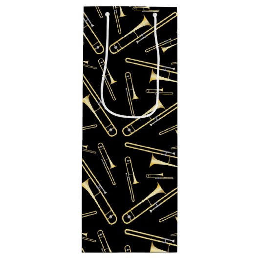 トロンボーンミュージシャンバンド先生 ワインギフトバッグ (正面)