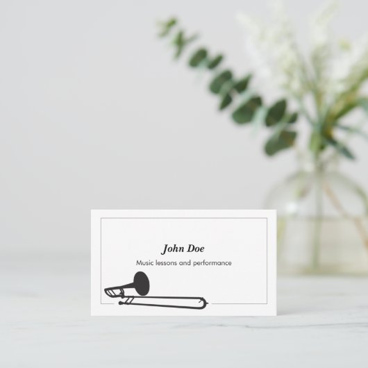 トロンボーン名刺 名刺 (スタンド正面)