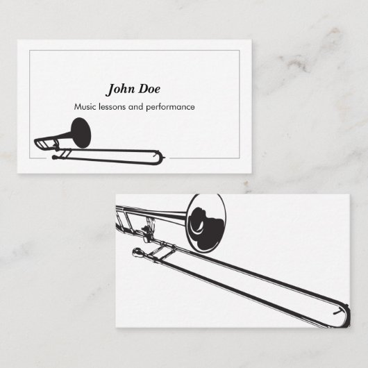 トロンボーン名刺 名刺 (正面/裏面)