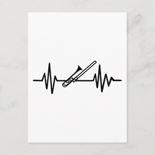 トロンボーン周波数 ポストカード (正面)