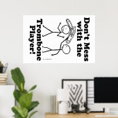 トロンボーン奏者に干渉しない ポスター (ホームオフィス)