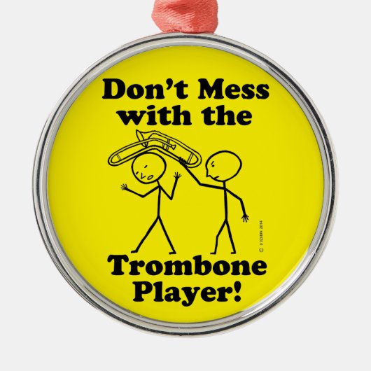 トロンボーン奏者に干渉しない メタルオーナメント (正面)