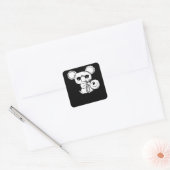 トロンボーン奏者トロンボーン奏者のコアラとトロンボーン スクエアシール (封筒)