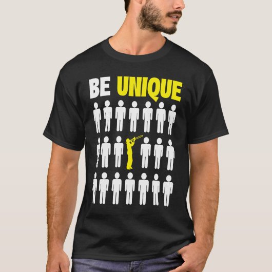 トロンボーン奏者ユニーク選手 Tシャツ (正面)