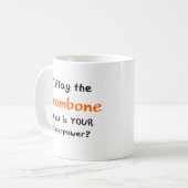トロンボーン奏者 コーヒーマグカップ (正面左)