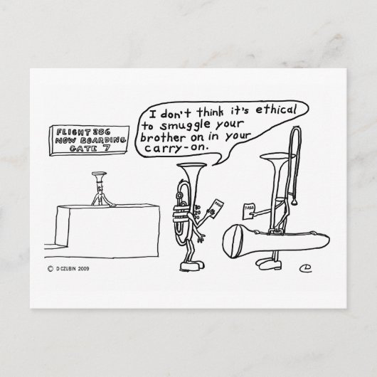 トロンボーン密輸 ポストカード (正面)